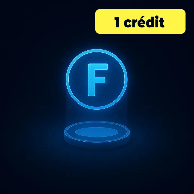[CRED1] Pack de crédits (1 crédit)