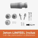 DELTA L+ con kit de fijación para soporte macizo y token LINKFEEL