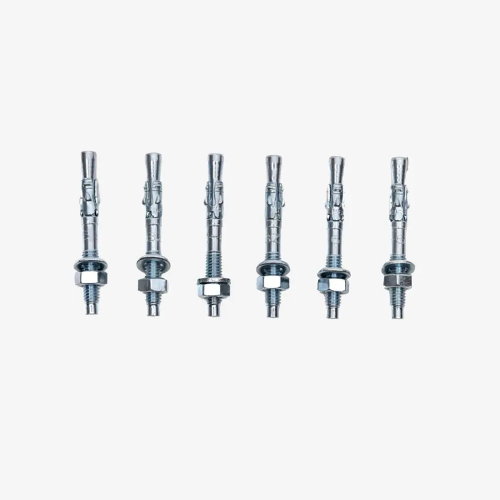 6 x Goujons zingués M6 x 65 mm